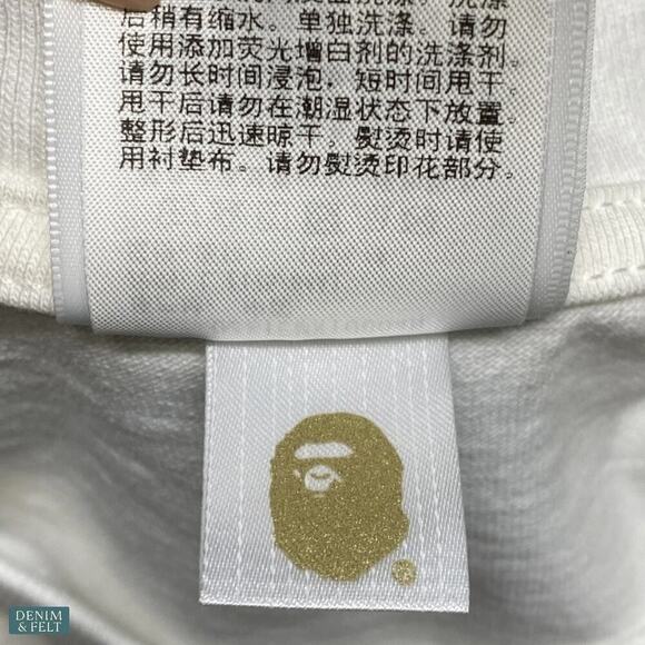 BAPE ABC Camo College Milo Tee White × Blue Men’s Size Medium NWT/NEW!! - Picture 11 of 16